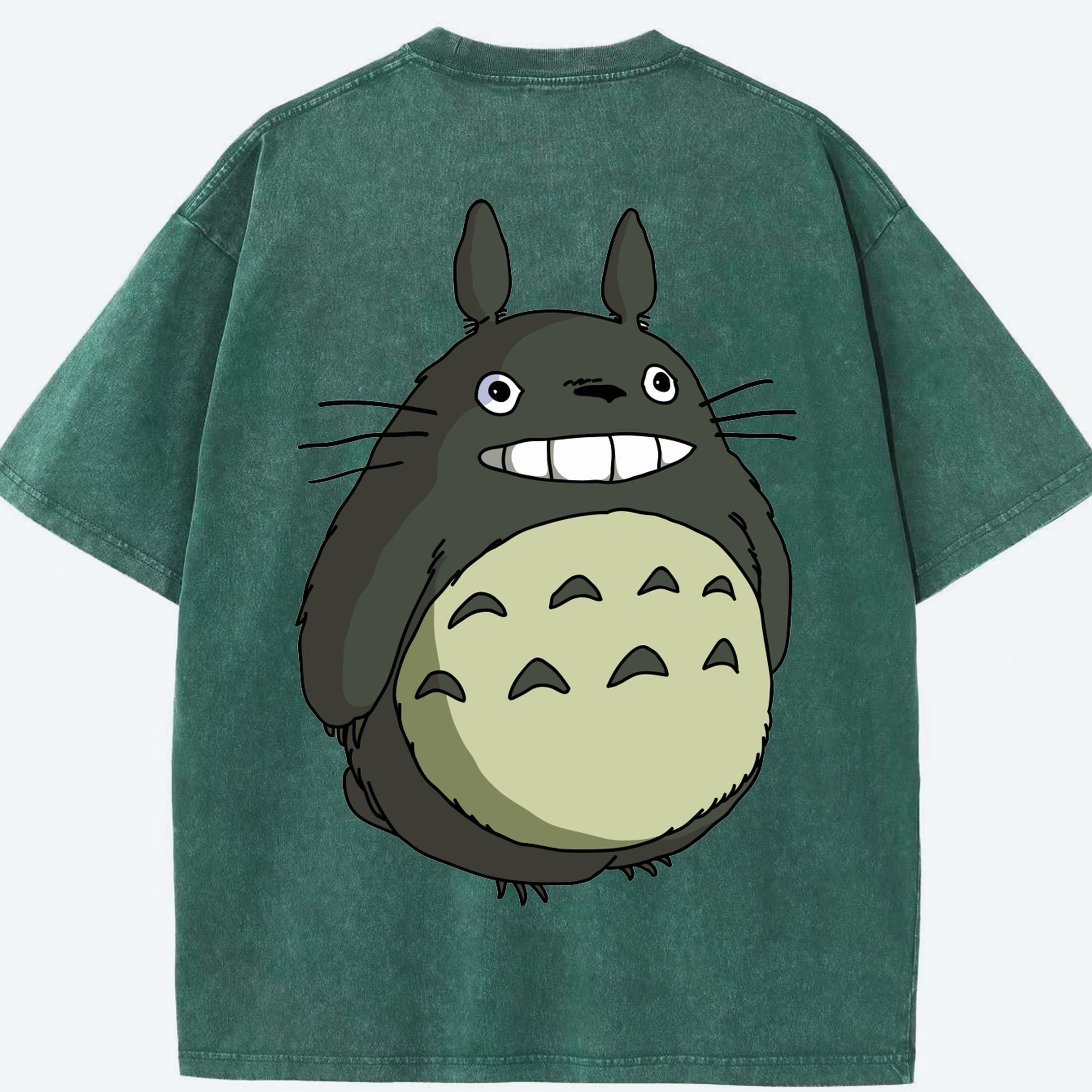 （画像用） となりのトトロ 草壁メイ 草壁サツキ My Neighbor Totoro Satsuki Kusakabe Mei Kusakabe 綿100% ヴィンテージ風 半袖Tシャツ（背面プリント）